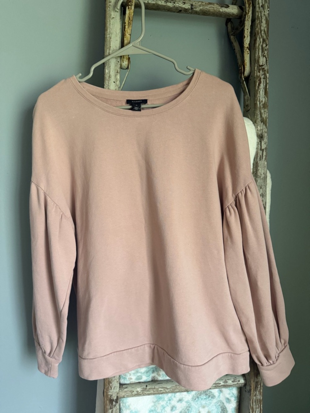 Halogen Blush Pink Crewneck Top